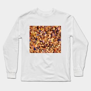 Pastel pebbles digital abstract Long Sleeve T-Shirt